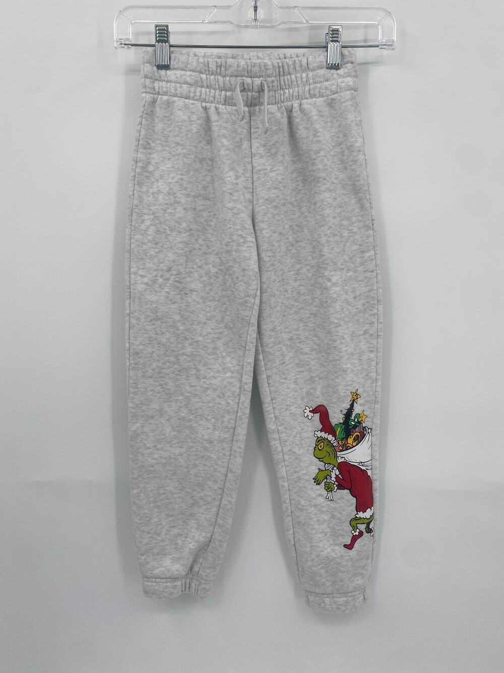 The Grinch Gray Fleece Jogger Pants Sweatpants Sweats Small
